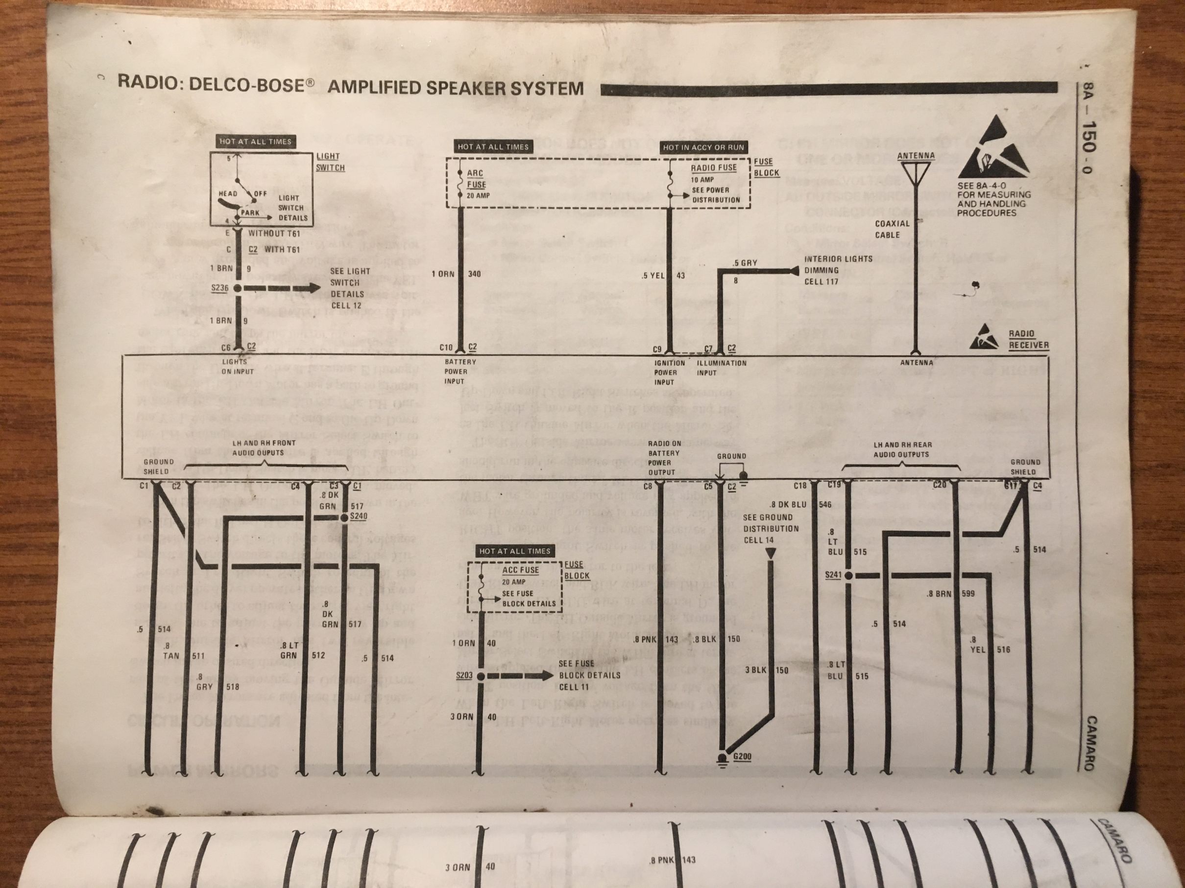 89 IROC Delco Bose Radio Doesn't Work Third Generation FBody Message